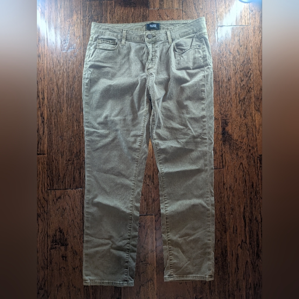 PAIGE Women's Brigitte Green Pants